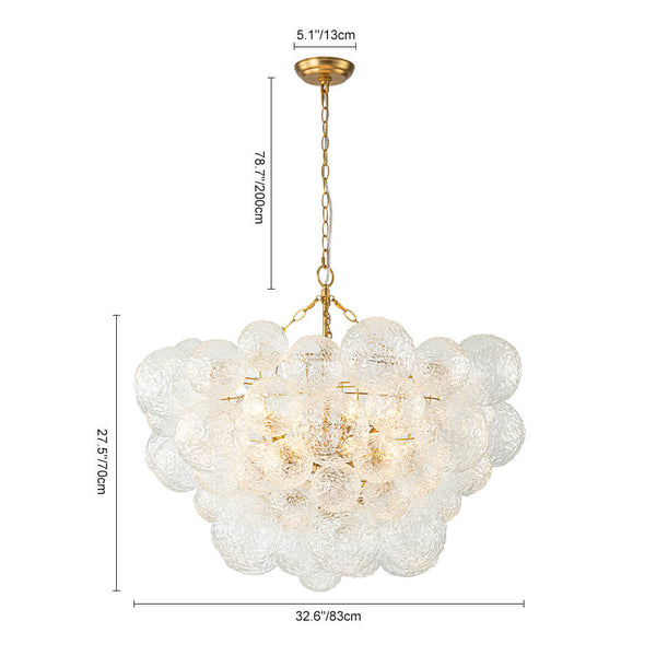 3/8 - Light Modern Grape Cluster Glass Chandelier - Yiilighting