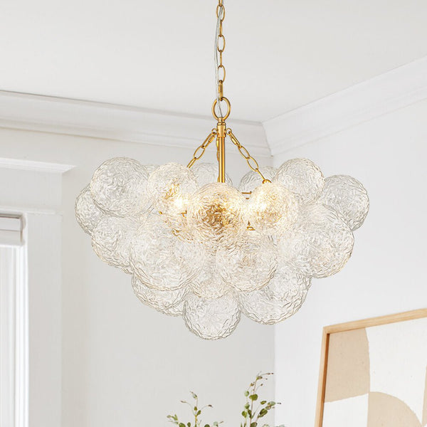 3/8 - Light Modern Grape Cluster Glass Chandelier - Yiilighting