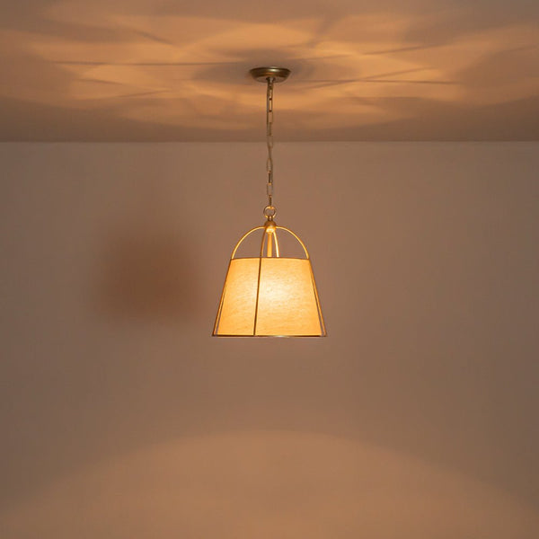 4-Light Classic Fabric Drum Chandelier | Champagne Gold Iron Pendant Light - Yiilighting