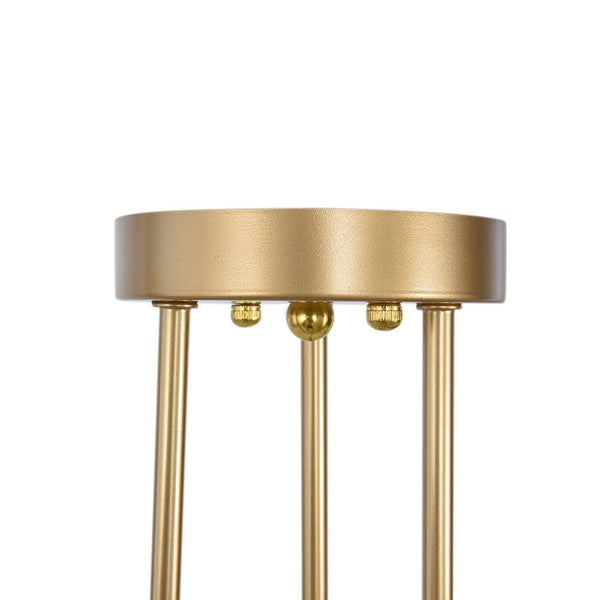 6 - Light Brass Sputnik Semi Flush Mount - Yiilighting