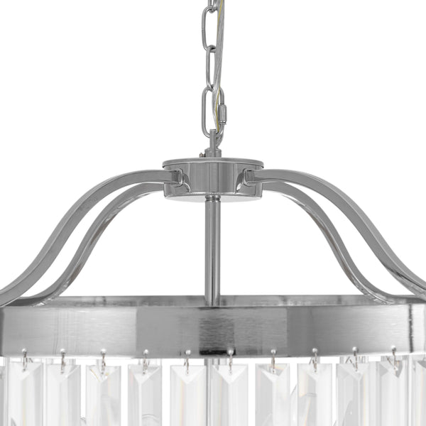 6-Light Glam Tiered Ring Crystal Circular Chandelier - Yiilighting