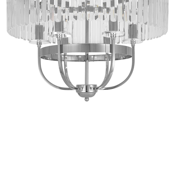 6-Light Glam Tiered Ring Crystal Circular Chandelier - Yiilighting