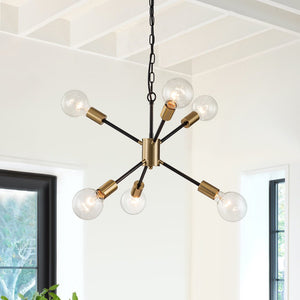 6 - Light Modern Contemporary Sputnik Chandelier - Yiilighting