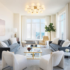 6/11/16 - Light Mid - Century Modern Glass Sputnik Ceiling Light - Yiilighting