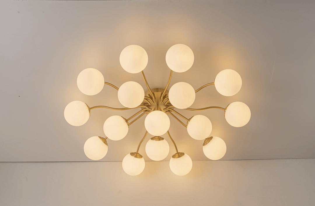 11-Light Mid-Century Modern Glass Sputnik Ceiling Light | yiilighting ...