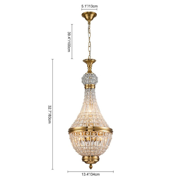 6/8 - Light French Empire Crystal Chandelier - Yiilighting