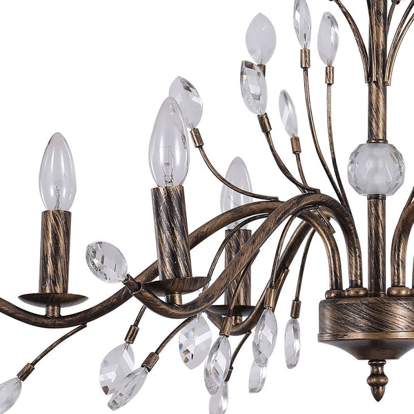 6/9 - Light Modern French Country Crystal Chandelier - Yiilighting