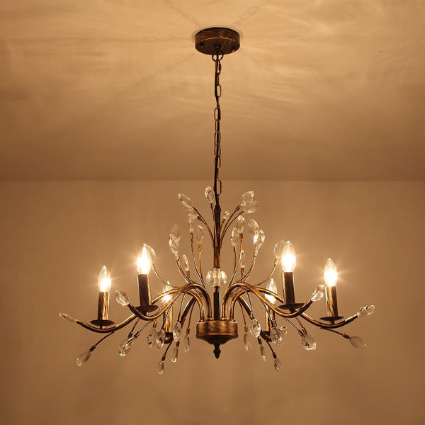 6/9 - Light Modern French Country Crystal Chandelier - Yiilighting