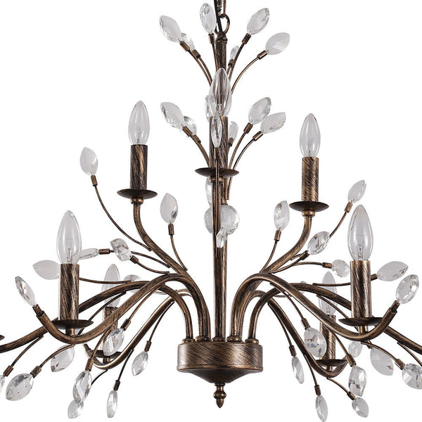 6/9 - Light Modern French Country Crystal Chandelier - Yiilighting