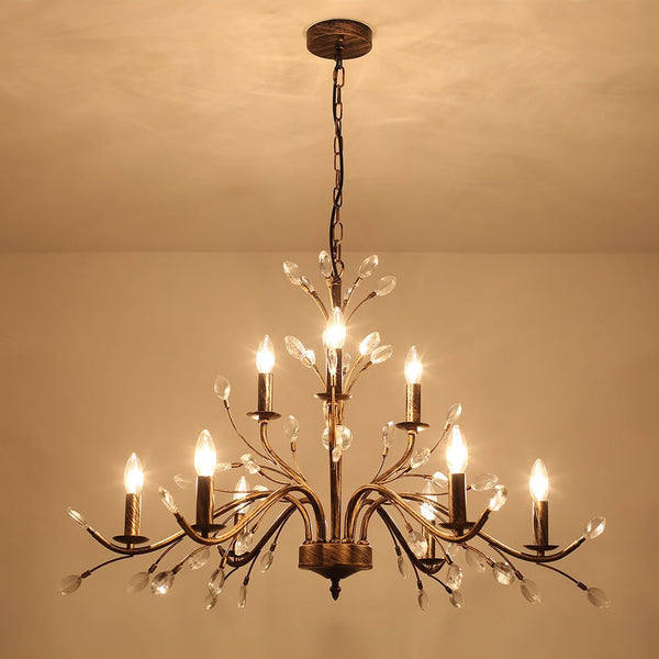 6/9 - Light Modern French Country Crystal Chandelier - Yiilighting