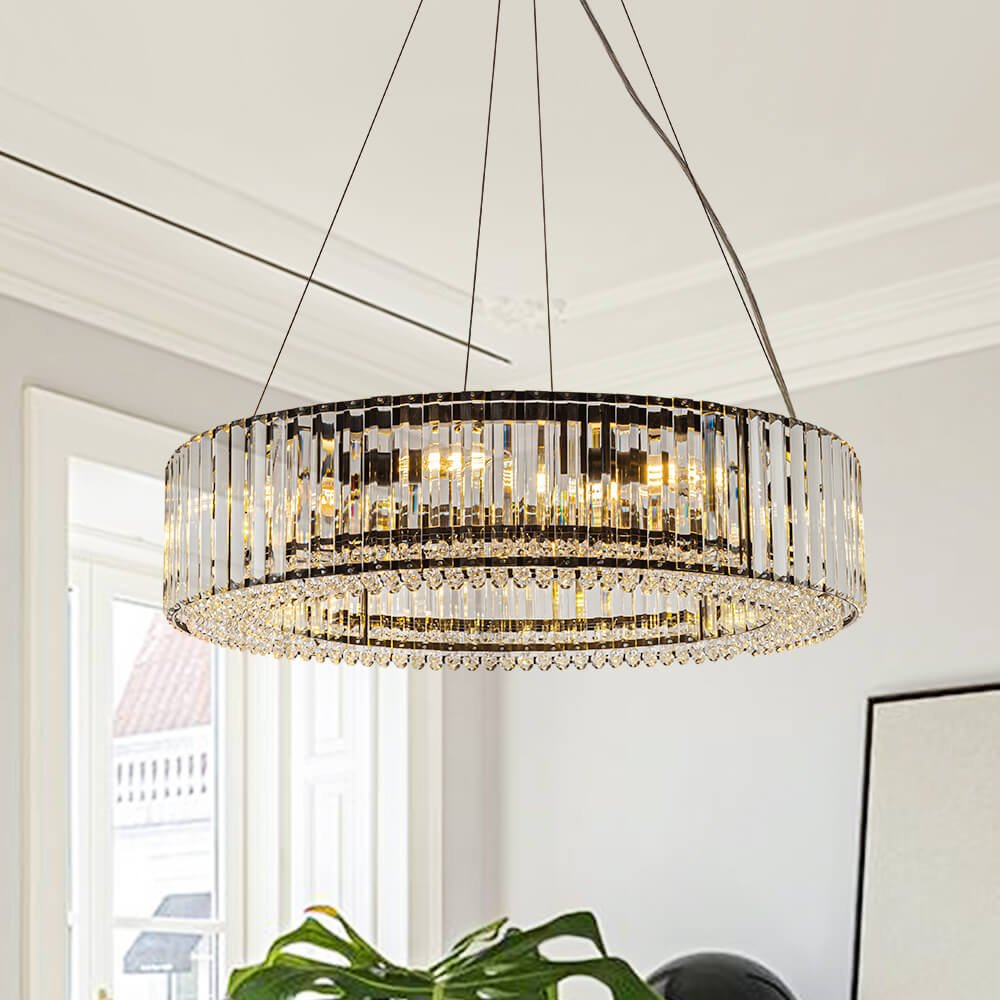 8/12 - Light Crystal Glass Pendant Light - Yiilighting