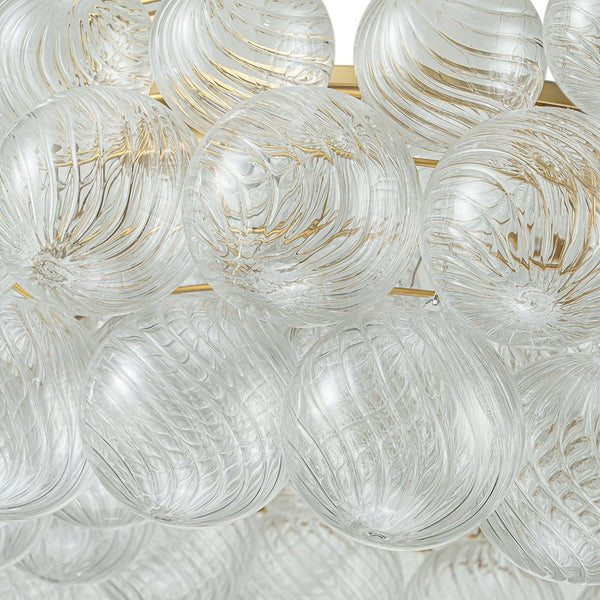 8/12 - Light Modern Cluster Ribbed Glass Bubble Chandelier - Yiilighting