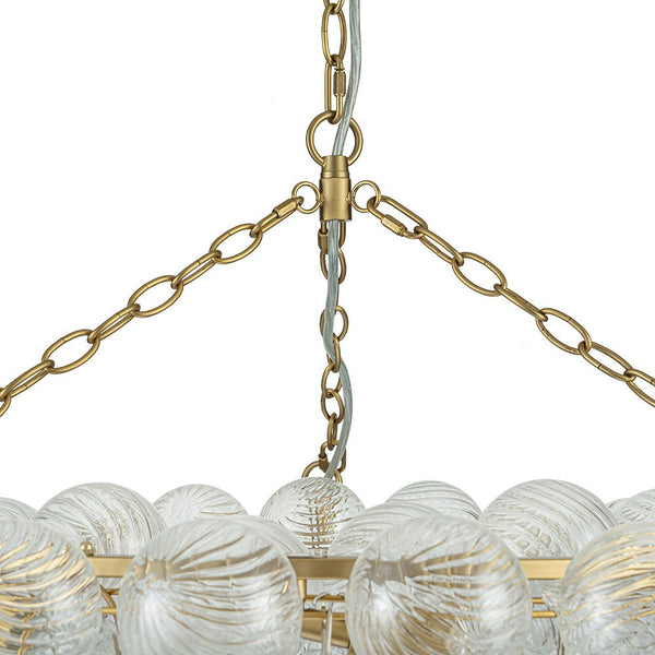 8/12 - Light Modern Cluster Ribbed Glass Bubble Chandelier - Yiilighting