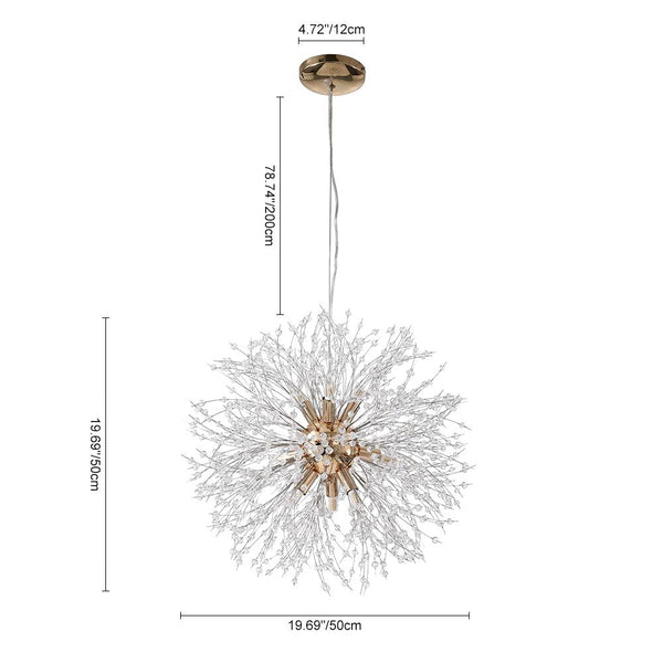 8/9 - Light Dandelion Firework Chandelier - Yiilighting