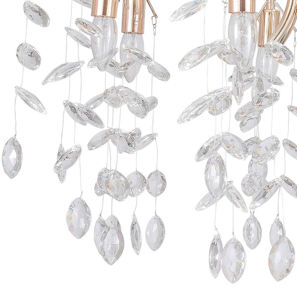 9 - Light Glam Modern Branching Crystal Chandelier - Yiilighting