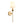 Vintage Antique Gold Leaf Stem Wall Sconce with Conical Fabric Shade