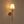 Vintage Antique Gold Leaf Stem Wall Sconce with Conical Fabric Shade