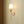Vintage Antique Gold Leaf Stem Wall Sconce with Conical Fabric Shade