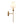 Vintage Antique Gold Leaf Stem Wall Sconce with Conical Fabric Shade
