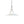 Suspension simple Bauhaus minimaliste conique en verre et chrome