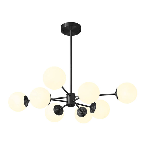 Mid-Century Modern 6/8 Lights Sputnik Glass Globe Chandelier