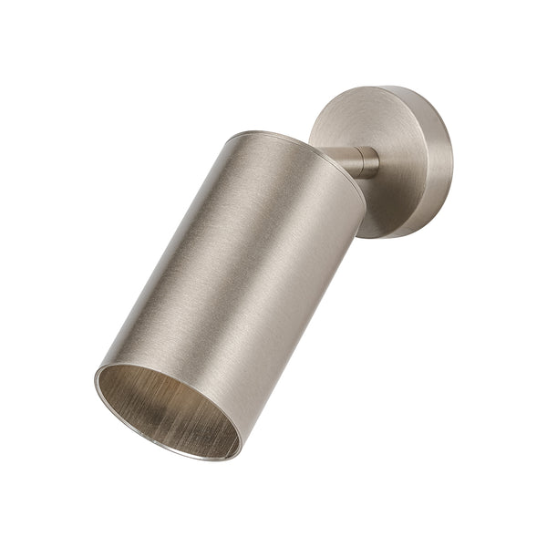 Minimalism 1-Light Nickel Adjustable Directional Dual Ceiling & Wall Mount Spot Lamp