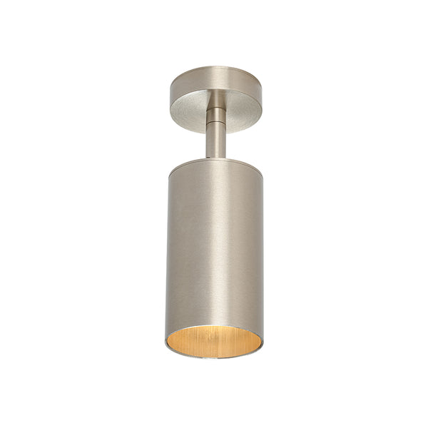 Minimalism 1-Light Nickel Adjustable Directional Dual Ceiling & Wall Mount Spot Lamp