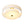 Modern Double Layer Concentric Linen Fabric Round Semi Flush Mount