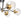 Luminaire suspendu moderne à 6 lumières, globe en verre à bulles et fer, style Sputnik.