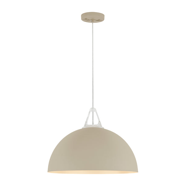 Nordic Minimalist Half-Dome Pendant with Soft Morandi Colors