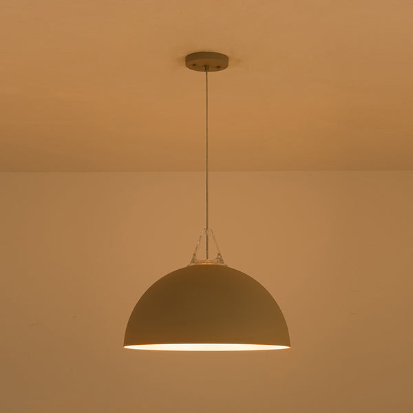 Nordic Minimalist Half-Dome Pendant with Soft Morandi Colors