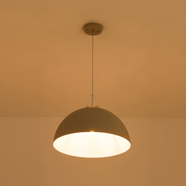 Nordic Minimalist Half-Dome Pendant with Soft Morandi Colors