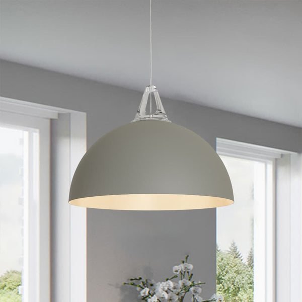 Nordic Minimalist Half-Dome Pendant with Soft Morandi Colors