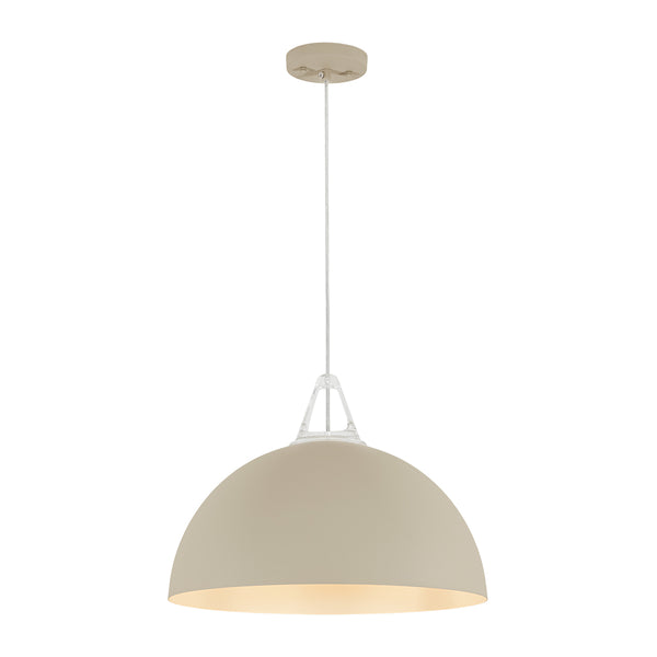 Nordic Minimalist Half-Dome Pendant with Soft Morandi Colors