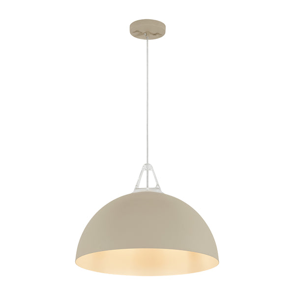 Nordic Minimalist Half-Dome Pendant with Soft Morandi Colors