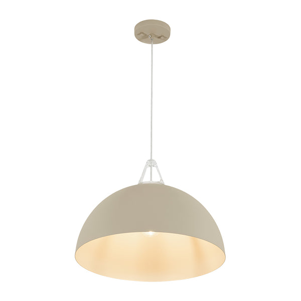 Nordic Minimalist Half-Dome Pendant with Soft Morandi Colors
