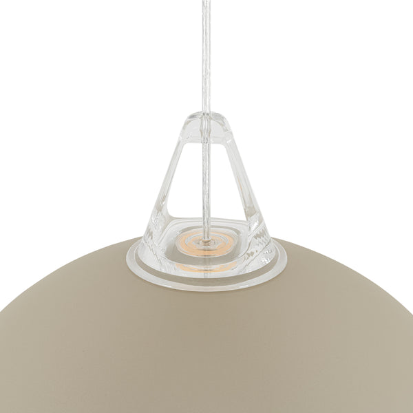 Nordic Minimalist Half-Dome Pendant with Soft Morandi Colors