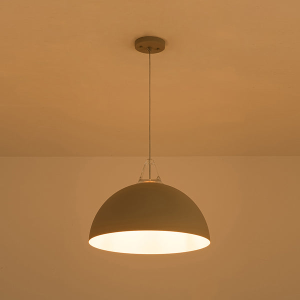 Nordic Minimalist Half-Dome Pendant with Soft Morandi Colors