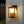 Outdoor IP23 Square Lantern Ribbed Clear Glass Wall Sconce with Auto Light Sensor