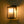 Outdoor IP23 Square Lantern Ribbed Clear Glass Wall Sconce with Auto Light Sensor