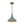 Rustic Aged Patina Iron Peacock Blue Dome Pendant Light
