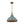 Rustic Aged Patina Iron Peacock Blue Dome Pendant Light