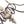 Lustre Shabby Chic 6 lumières en bois vieilli style bougie