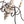 Lustre Shabby Chic 6 lumières en bois vieilli style bougie