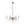 Lustre Shabby Chic 6 lumières en bois vieilli style bougie
