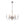 Lustre Shabby Chic 6 lumières en bois vieilli style bougie