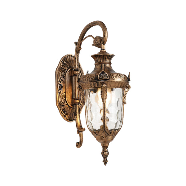 Traditional Outdoor IP65 Waterproof Hammer Water Glass Wall Sconce