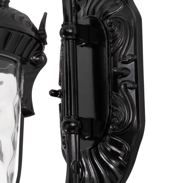 Traditional Outdoor IP65 Waterproof Hammer Water Glass Wall Sconce