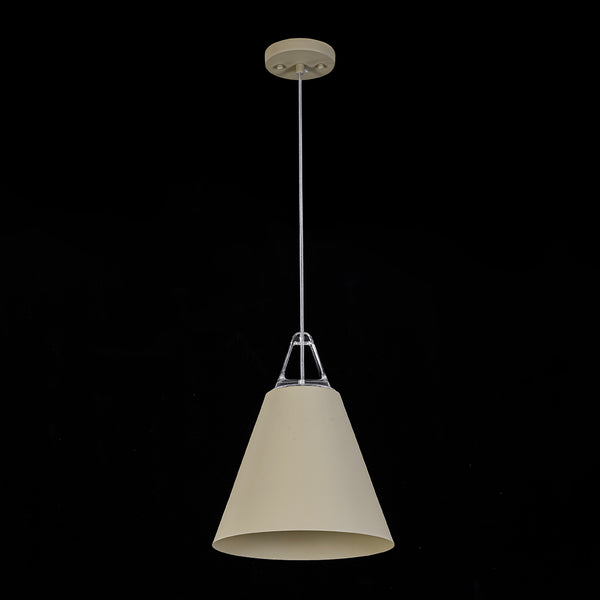 Nordische Khakifarbene Konische Pendelleuchte im Cream-Stil