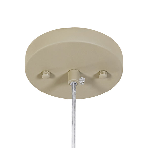 Nordische Khakifarbene Konische Pendelleuchte im Cream-Stil